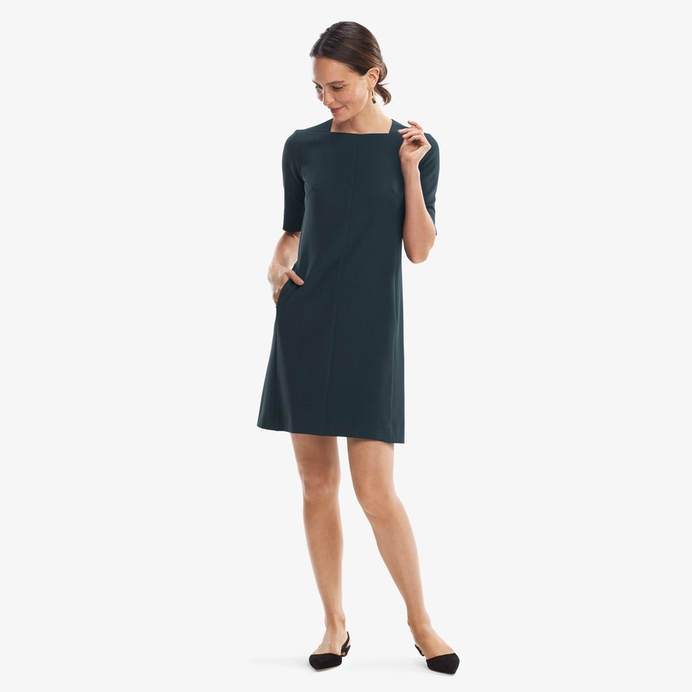 MM LAFLEUR | Elegant Black Midi Dress